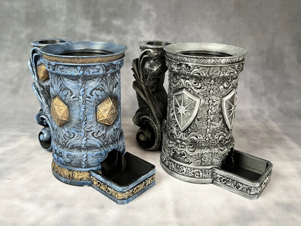 Custom Tankards of Fate - Hand-painted Dice Tower Can Holder Mug