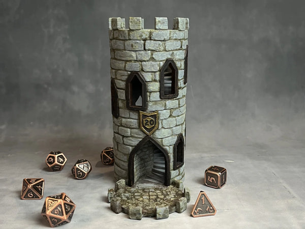 Granite Grey Tower Insert for Mythic Mugs - Standard Size -  Hand Painted