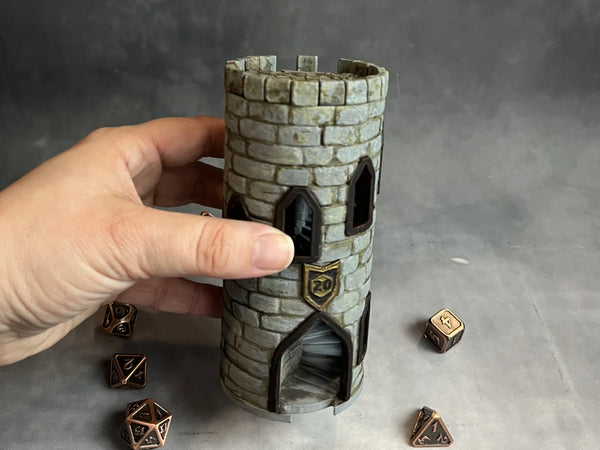 Granite Grey Tower Insert for Mythic Mugs - Standard Size -  Hand Painted