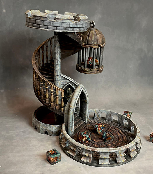 Bordeaux Vale - Hand Painted Dice Tower