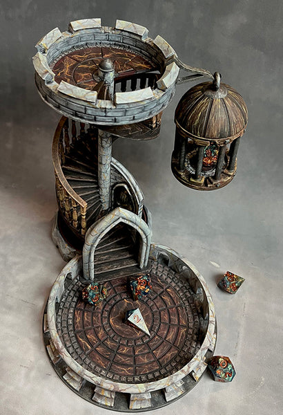 Bordeaux Vale - Hand Painted Dice Tower