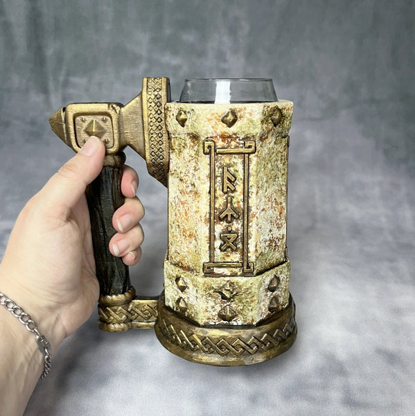 Dwarven Stone - Hand Painted Mythic Can Holder Mug