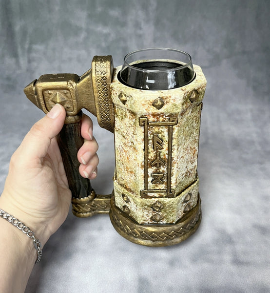 Dwarven Stone - Hand Painted Mythic Can Holder Mug