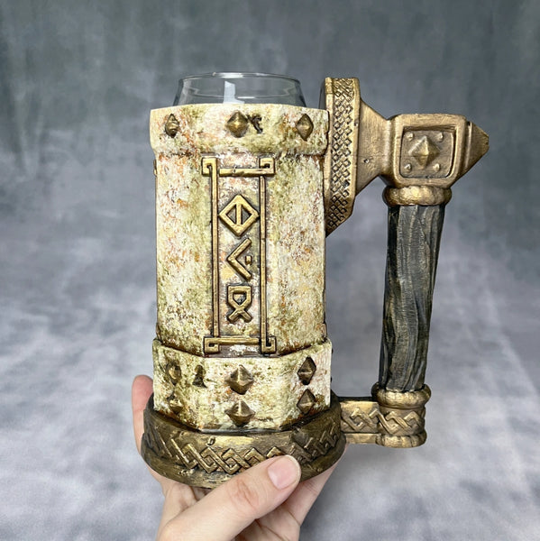Dwarven Stone - Hand Painted Mythic Can Holder Mug