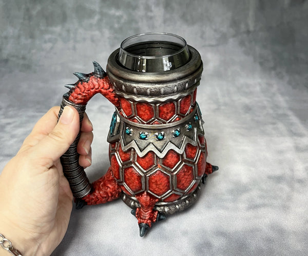 Dragon Blooded/Dragonborn Hand Painted Can Holder Mug