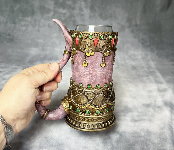 Tiefling - Hand Painted Can Holder Mug