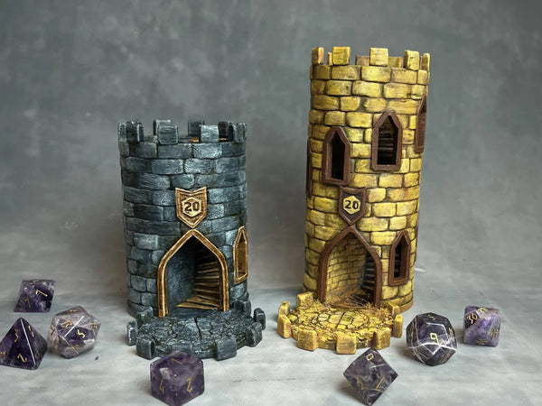 Sandstone Tower Insert for Mythic Mugs - Standard Size -  Hand Painted
