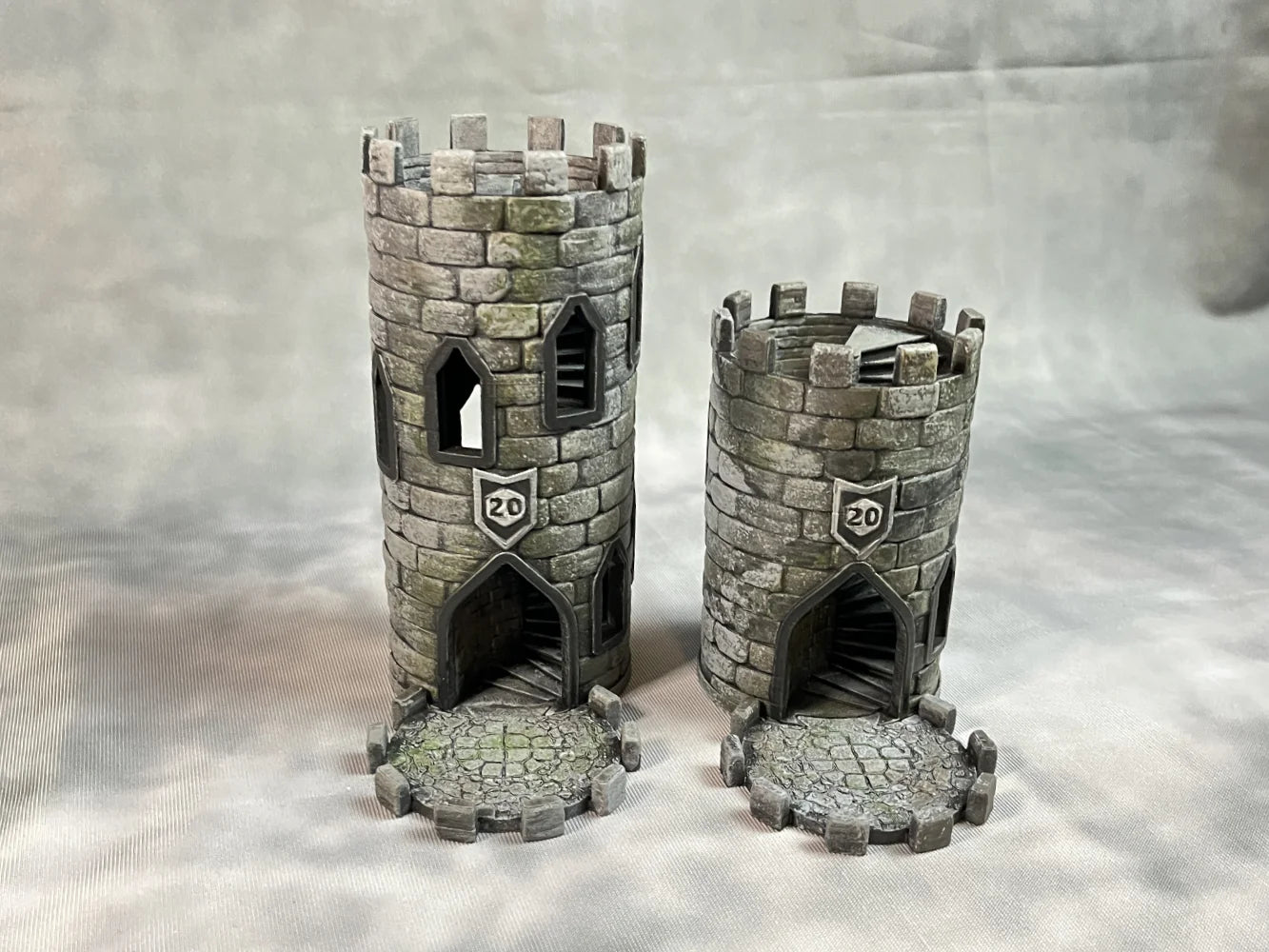 Granite Grey Tower Insert for Mythic Mugs - Standard Size -  Hand Painted