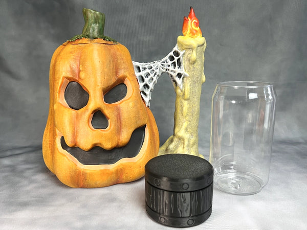 Jack'O'Lantern - Hand Painted Can Holder Mug