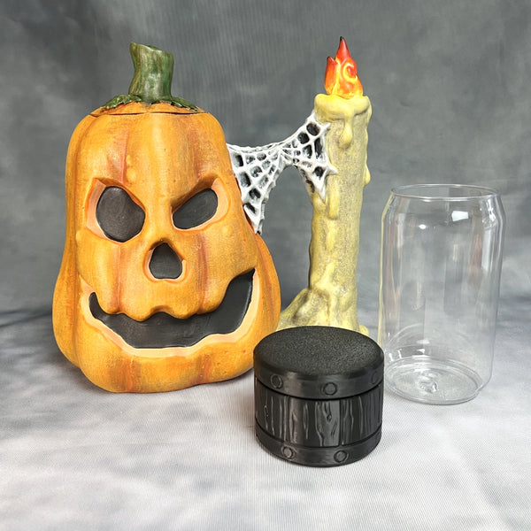 Jack'O'Lantern - Hand Painted Can Holder Mug