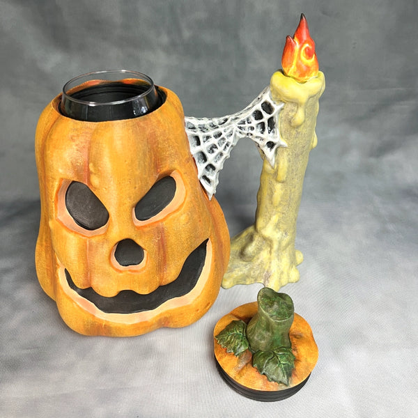 Jack'O'Lantern - Hand Painted Can Holder Mug