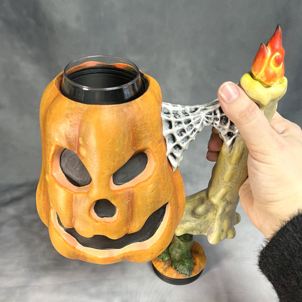 Jack'O'Lantern - Hand Painted Can Holder Mug
