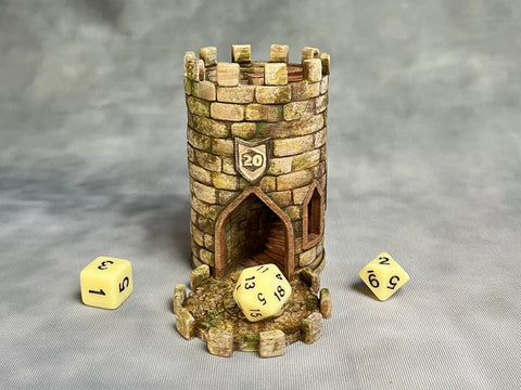 Sandstone Tower Insert for Mythic Mugs - Standard Size -  Hand Painted