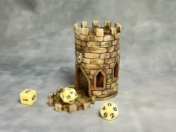 Sandstone Tower Insert for Mythic Mugs - Standard Size -  Hand Painted