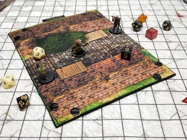 Random Encounter Dice Map Tray - Fountain Square