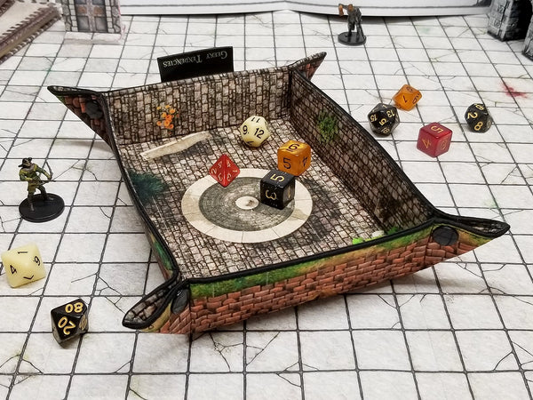 Random Encounter Dice Map Tray - Fountain Square