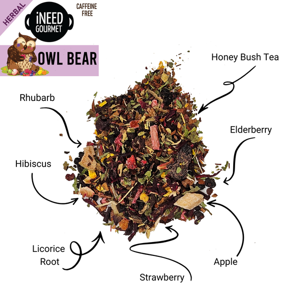 Owlbear Herbal Tea: Fruity Loose Leaf Blend Caffeine-Free