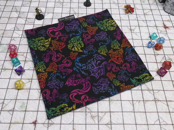 Black Rainbow Dragon Dice Trays