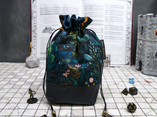 Enchanted Forest Dice Bag with built-in organizer