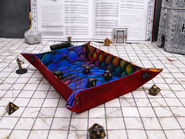 Rainbow Dragonscale Dice Tray