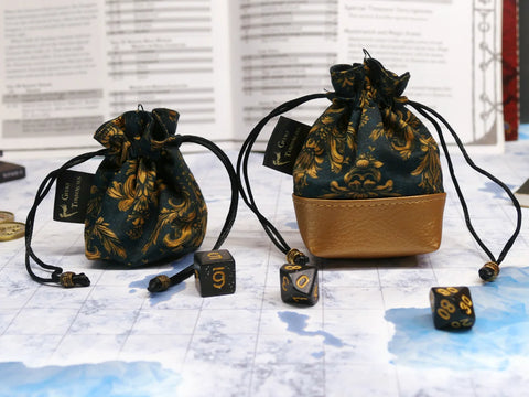 Golden Regency Mini Dice Bags (2 sizes)