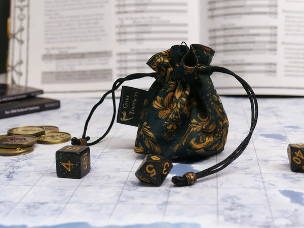 Golden Regency Mini Dice Bags (2 sizes)