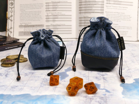 Upcycled Denim Mini Dice Bags (2 sizes)