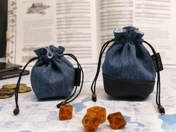 Upcycled Denim Mini Dice Bags (2 sizes)