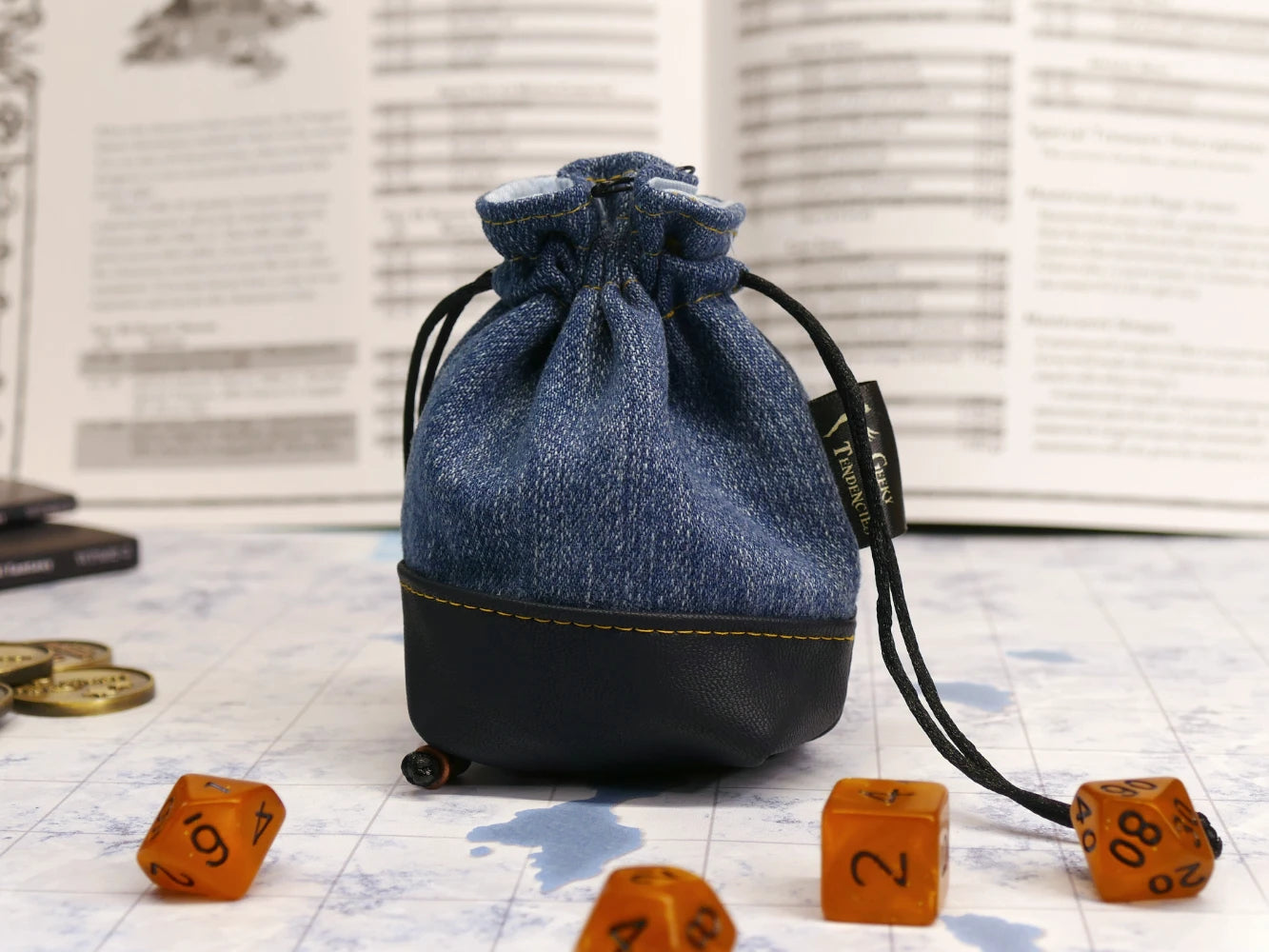 Upcycled Denim Mini Dice Bags (2 sizes)