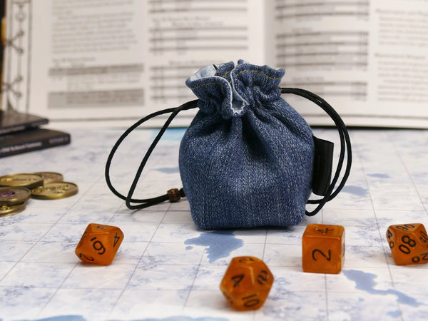 Upcycled Denim Mini Dice Bags (2 sizes)