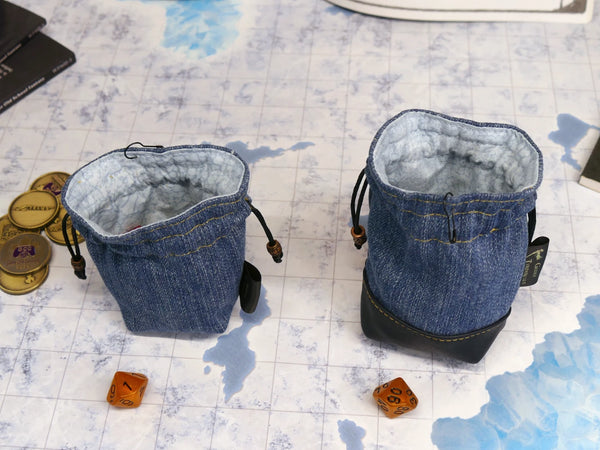 Upcycled Denim Mini Dice Bags (2 sizes)