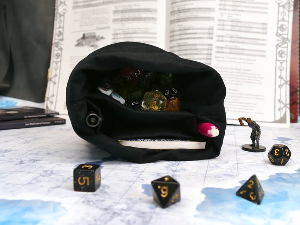 Golden Regency Dice Bag with Built-in organizer