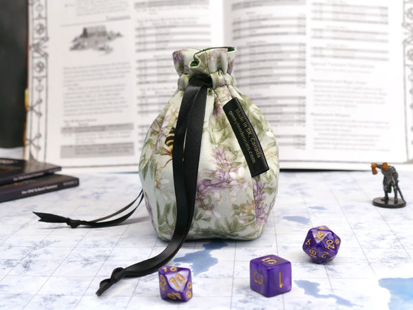 Small Lavender Bees Dice Bag