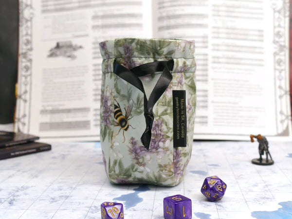 Small Lavender Bees Dice Bag