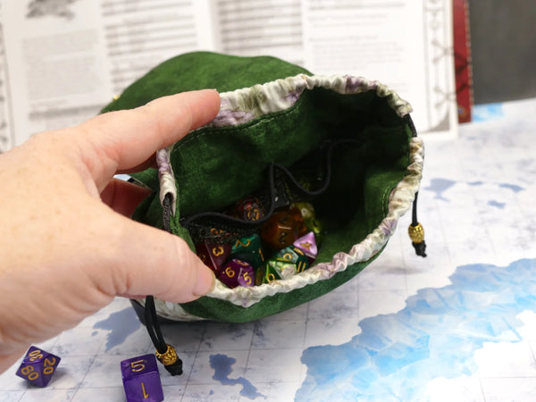 Deluxe Lavender Bees Floral Pandora Dice Bag