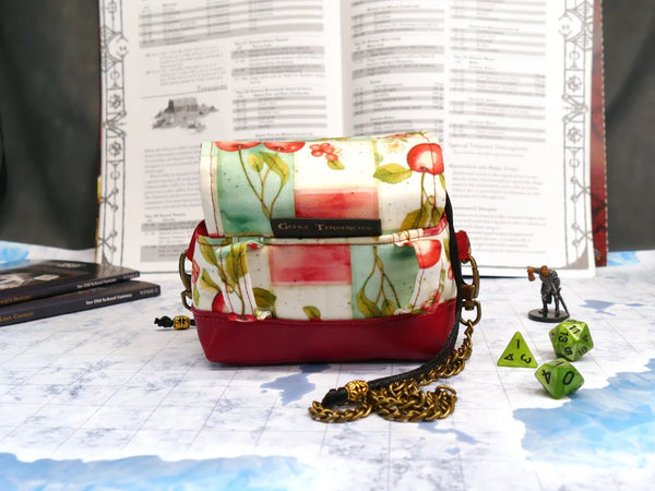 Deluxe Vintage Cherry Floral Pandora Dice Bag