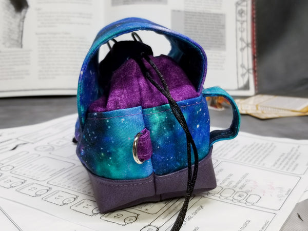 Deluxe Blue Nebula Pandora Dice Bag