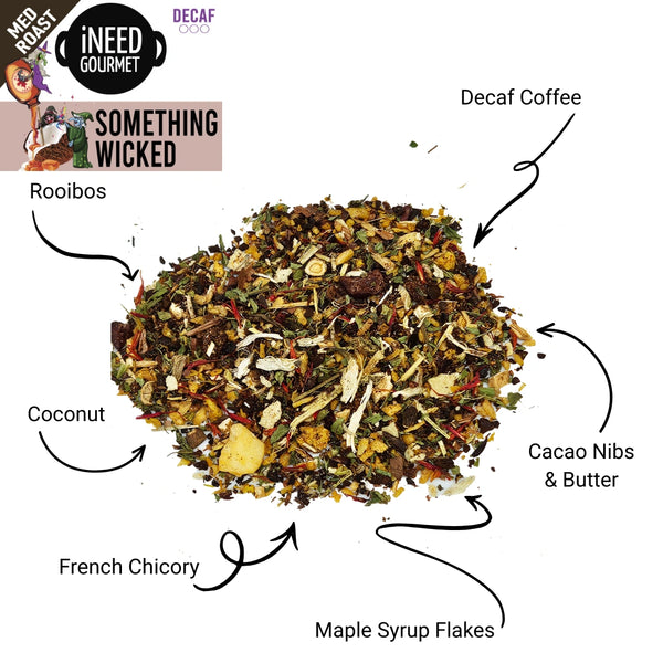 Something Wicked Herbal Tea: Maple Coconut Decaf Coffee Blend (Loose Leaf)