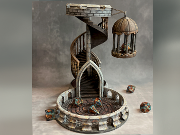 Bordeaux Vale - Hand Painted Dice Tower