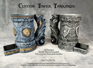 Custom Tankards of Fate - Hand-painted Dice Tower Can Holder Mug
