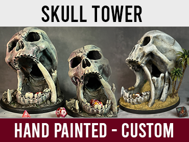 Desert's Kiss (Skull) Tower - Custom Painted