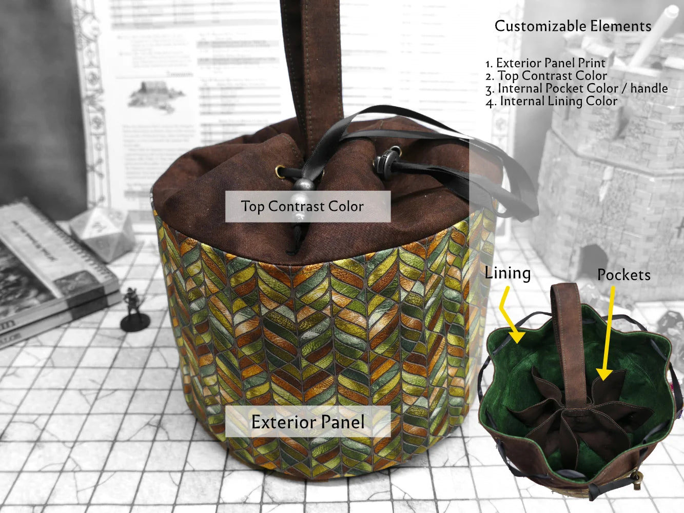 Custom Dice Goblin's Bag of Hoarding - XL Dice Bag