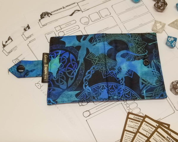 Blue Flying Dragons Card Album/Spellbook Back