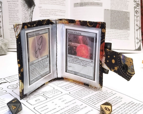 Cosmos Card Album/Spellbook Open to show pages