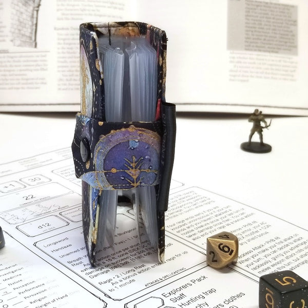 Cosmos Card Album/Spellbook Side View showing pages and closure