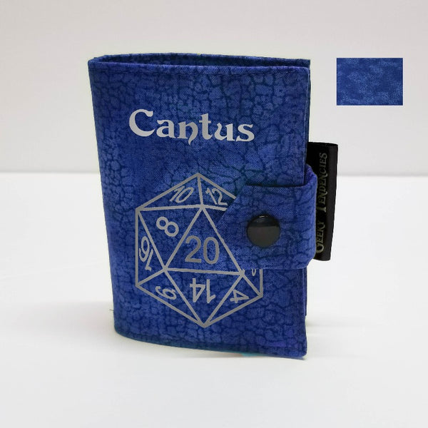 Bayou Blue Spellbook with Silver Customized Graphic