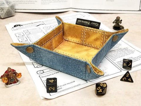 Small Brass Plate Dice Tray