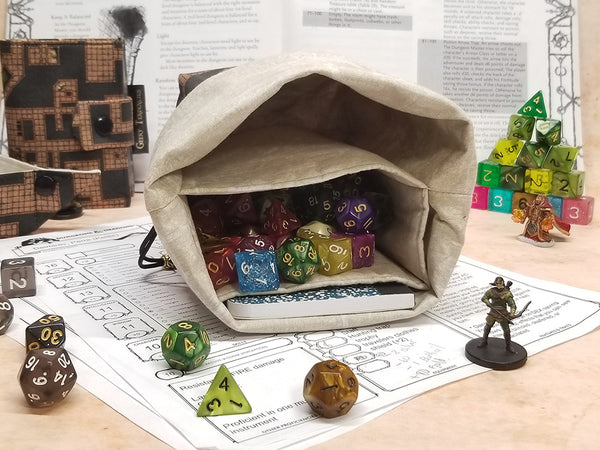 Dark Dungeon Map Dice Bag with Pockets