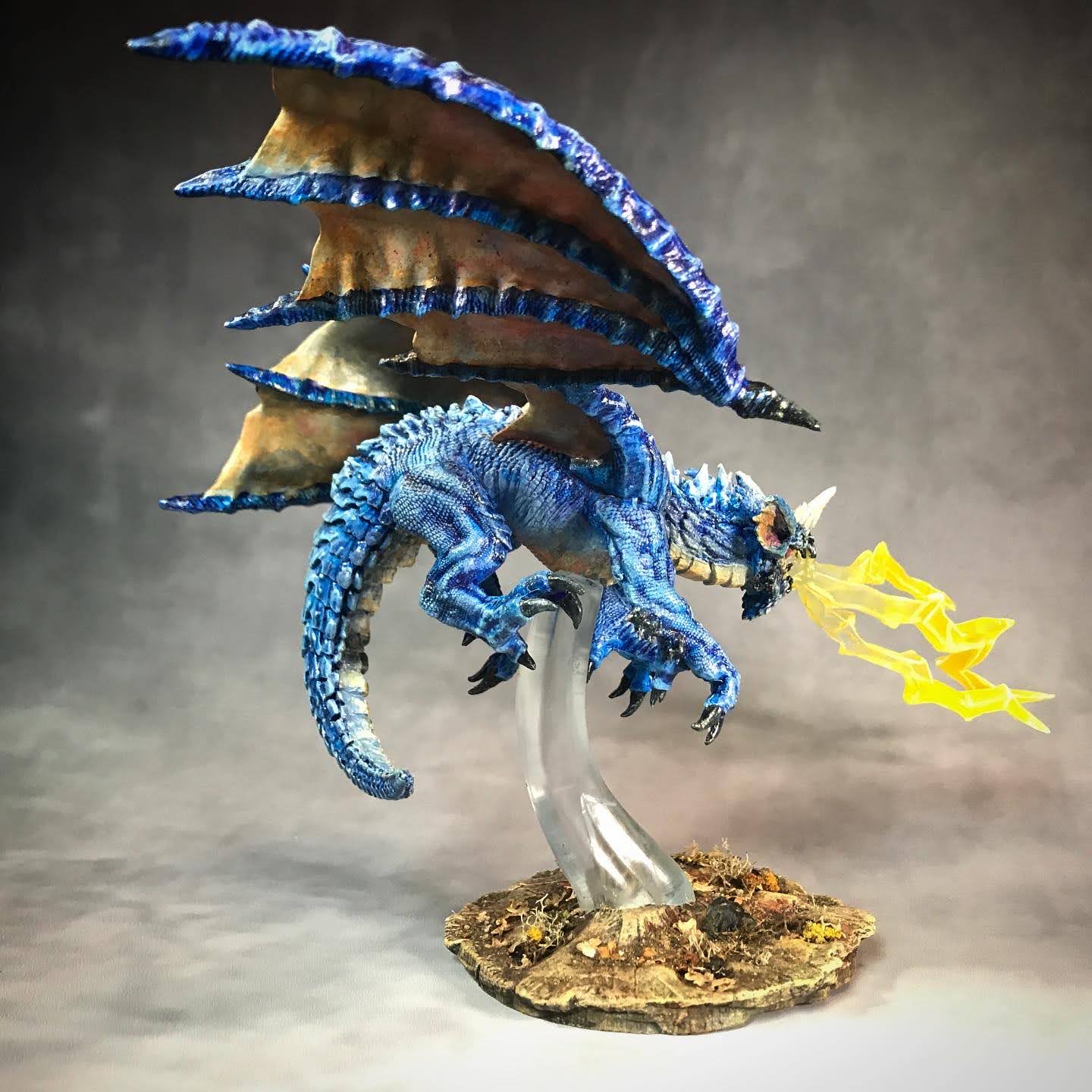 Buying Hand-Painted Young Blue Dragon