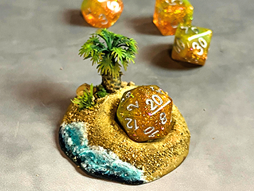 Tropical Island - Dice Display (Small Size)